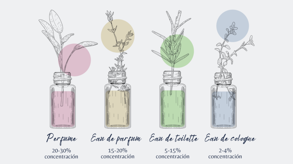 diferencia entre eau de toilette y perfume