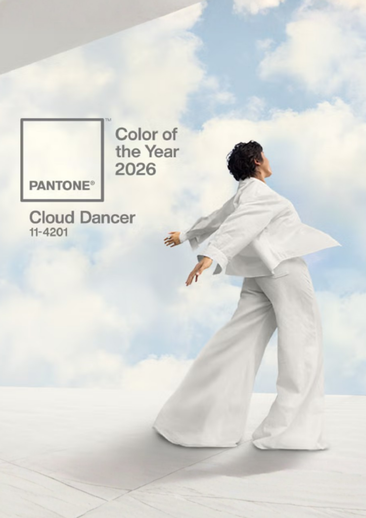pantone cloud dancer
