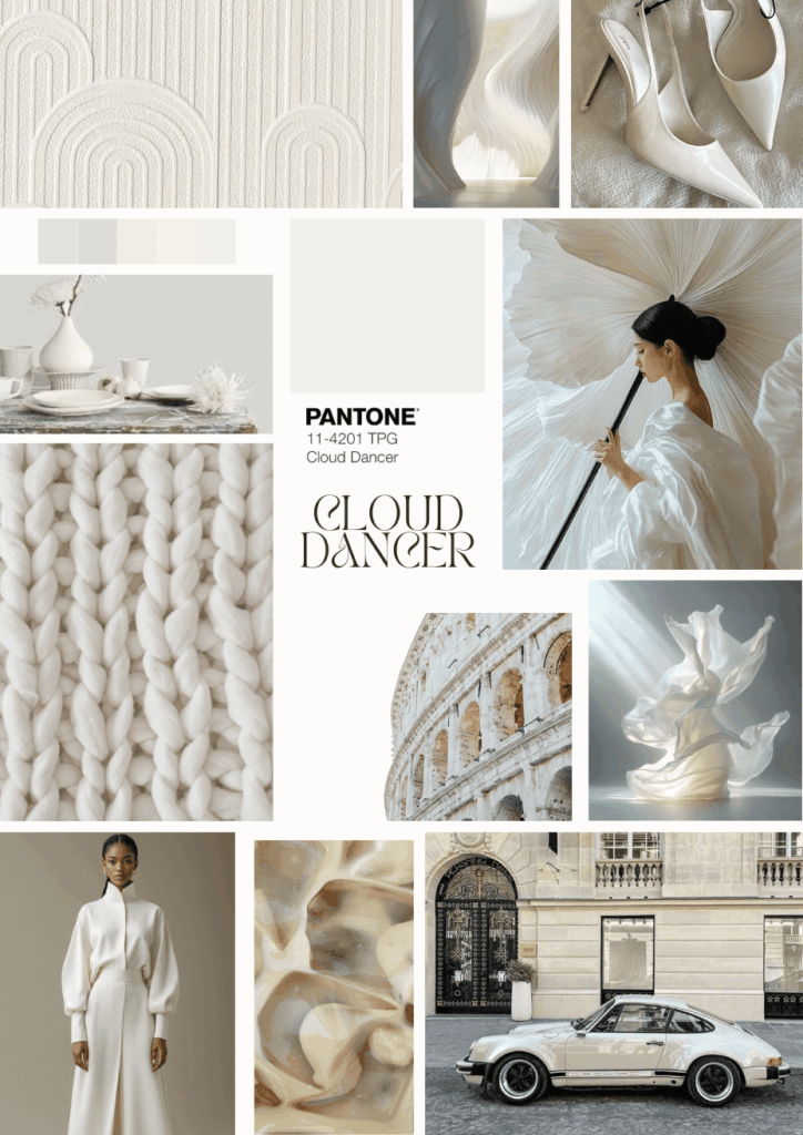 pantone cloud dancer